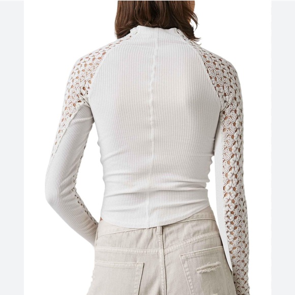 Free People CLEMENTE Mix Media Top - Picture 2 of 6